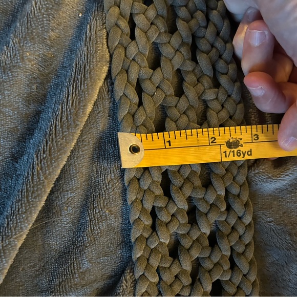 NWT. Ariella Faux Suede Grey Fashion Belt. - Picture 6 of 6